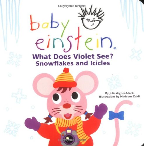 What does Violet see? : snowflakes and icicles