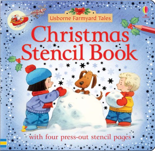 Christmas stencil book kit