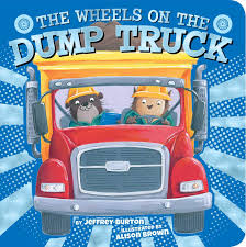 The wheels on the dump truck